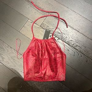 Red halter